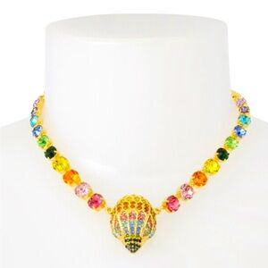 NWT🌈🦅 Kurt Geiger Rainbow Crystal Eagle Pendant Necklace